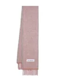 Acne Studios fringed mohair-wool scarf - Pink