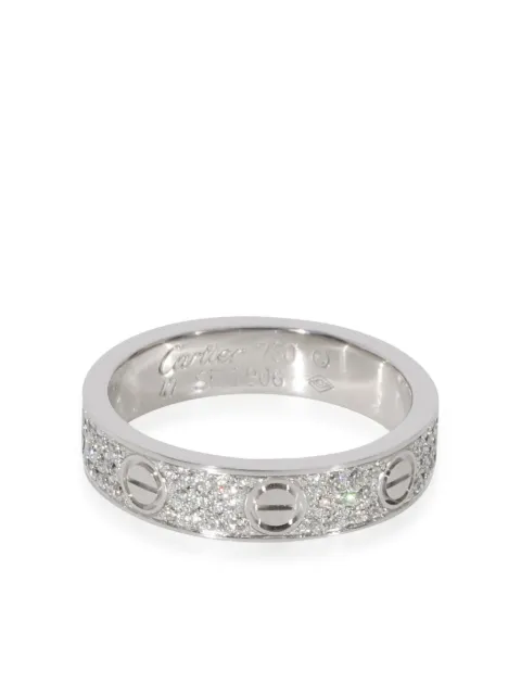 Cartier pre-owned 18kt white gold LOVE diamond ring