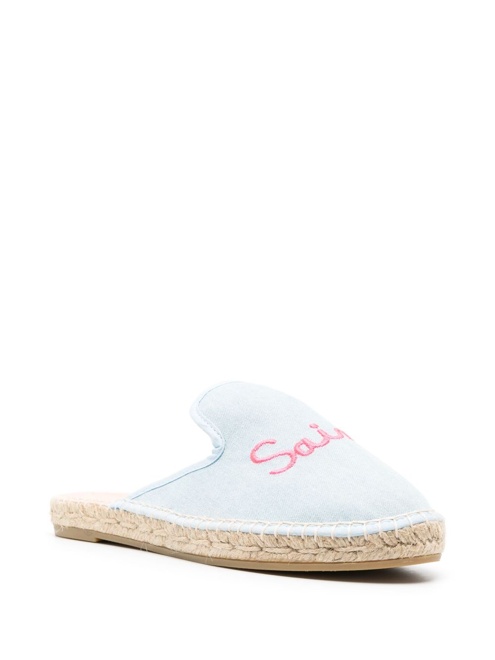 MC2 Saint Barth Espadrilles met geborduurd logo - Blauw