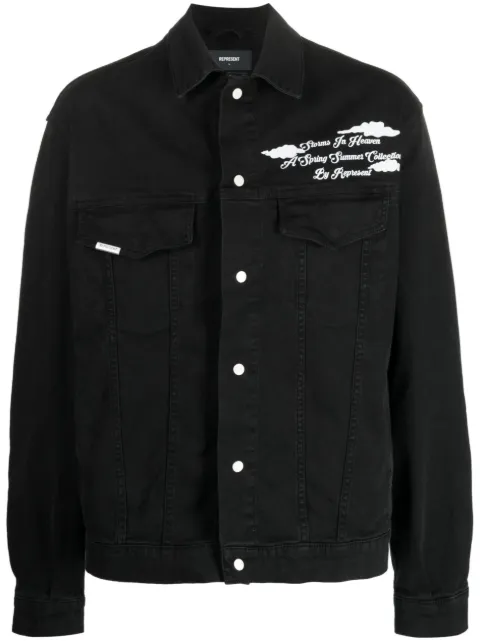 Represent - Storms in Heaven graphic-print denim jacket