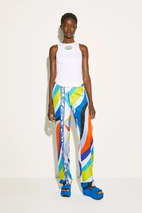 Logo-Appliqué Cotton Top