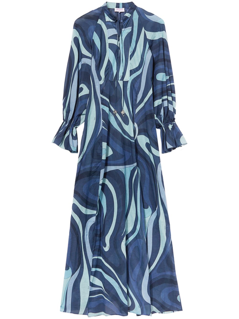 Image 1 of PUCCI Marmo-print cotton maxi dress