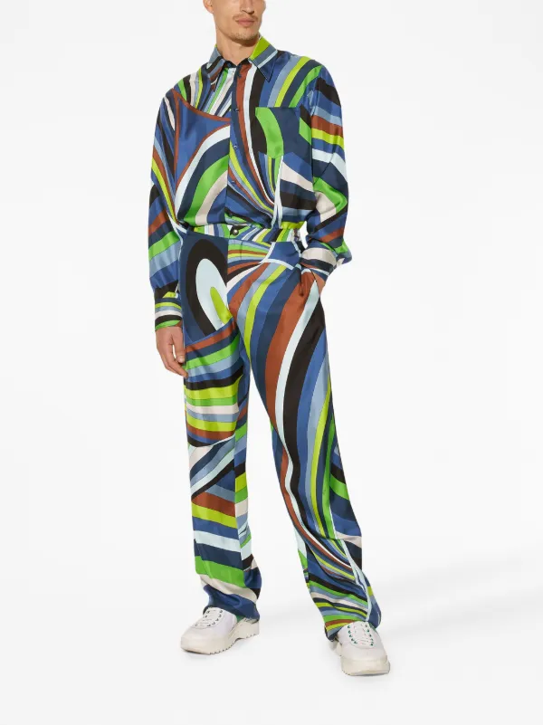 PUCCI ハイウエスト シルクパンツ - Farfetch