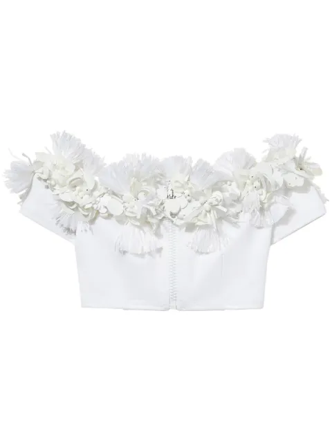 PUCCI flower-detailing cropped top 