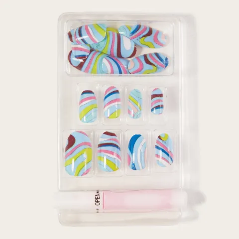 Iride-Print Press-On Nail Set