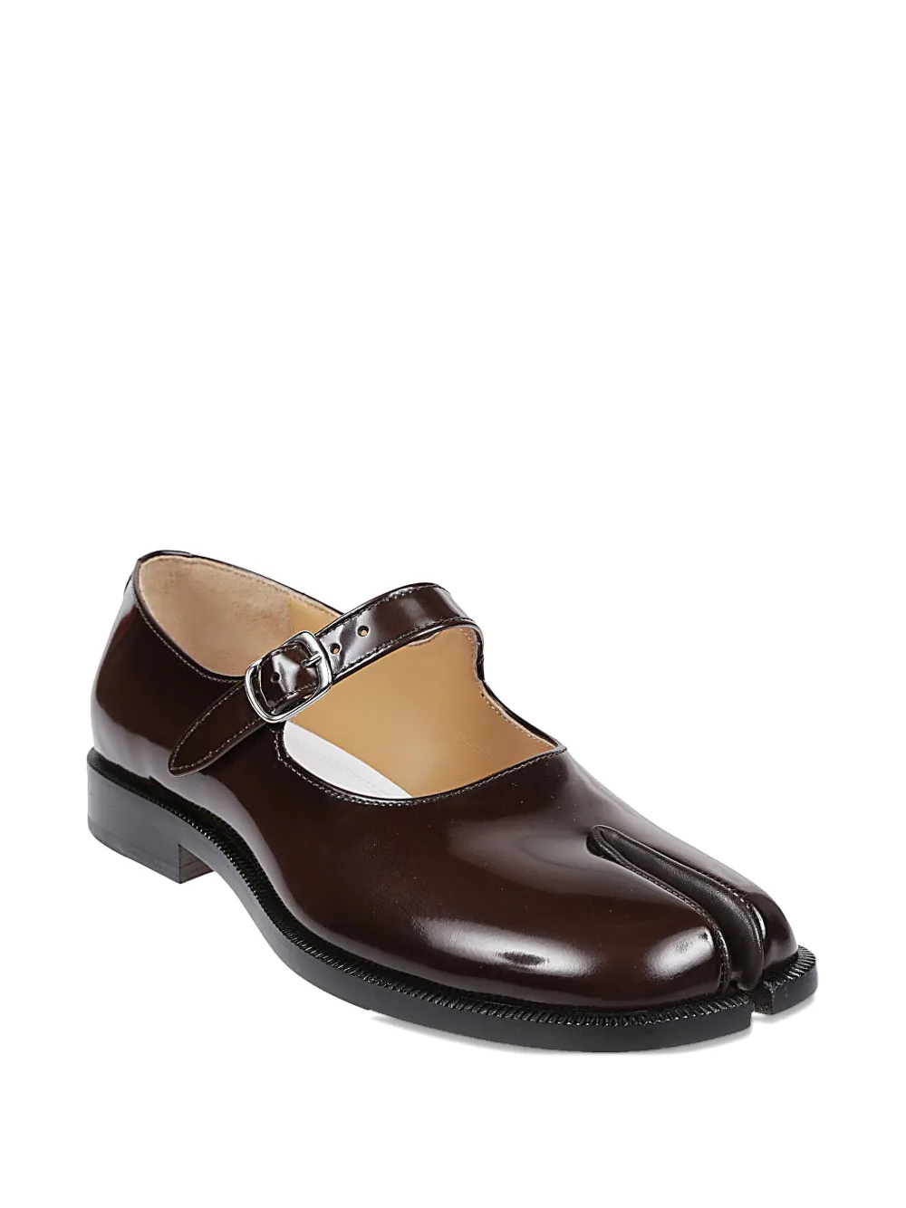 Maison Margiela Tabi mary jane flat loafers BROWN