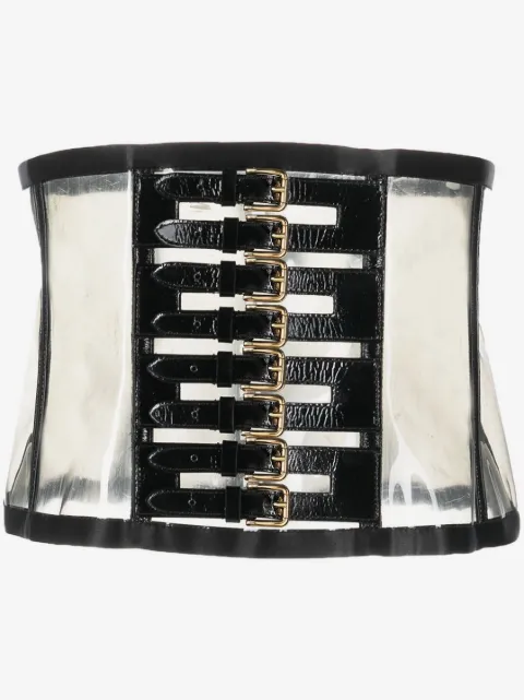 Dolce & Gabbana Pre-Owned 2000s patent leather corset belt
