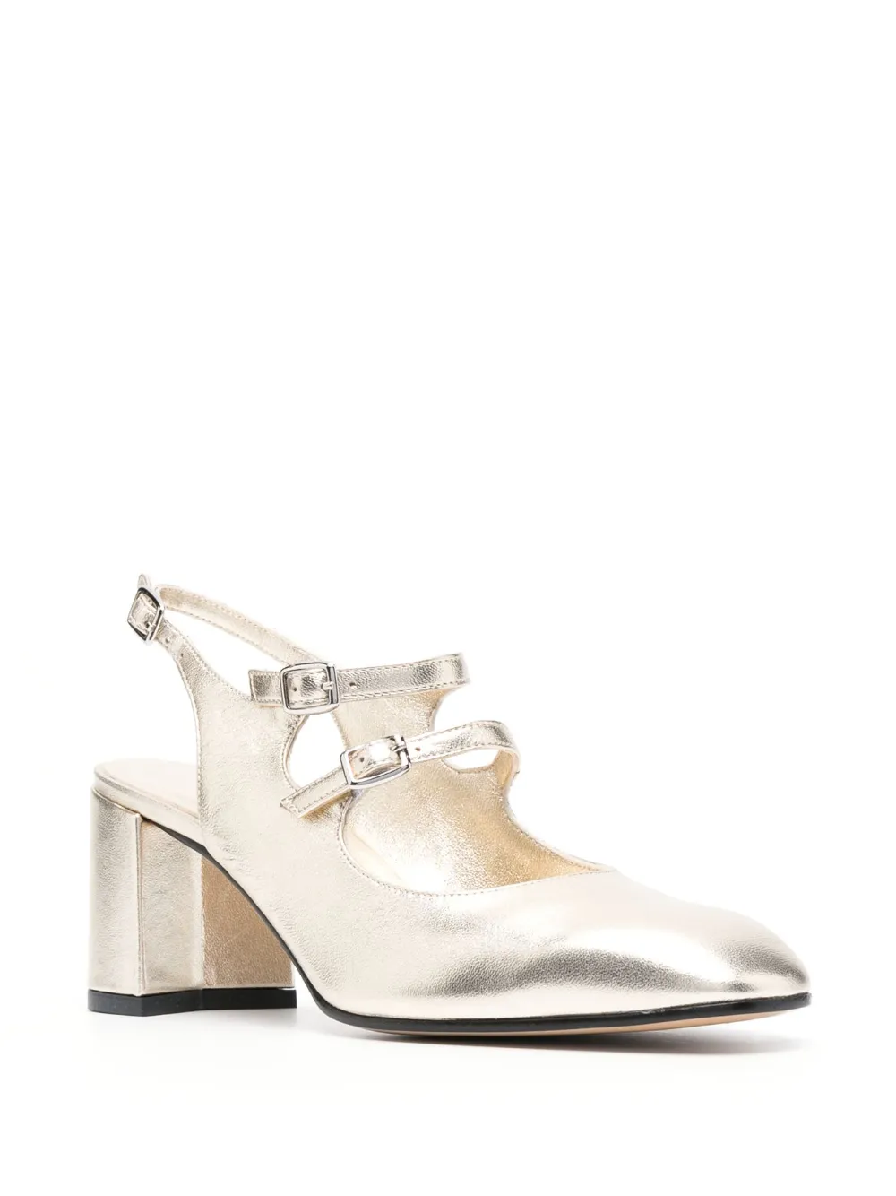 Carel Paris Banana 70mm metallic pumps Gold