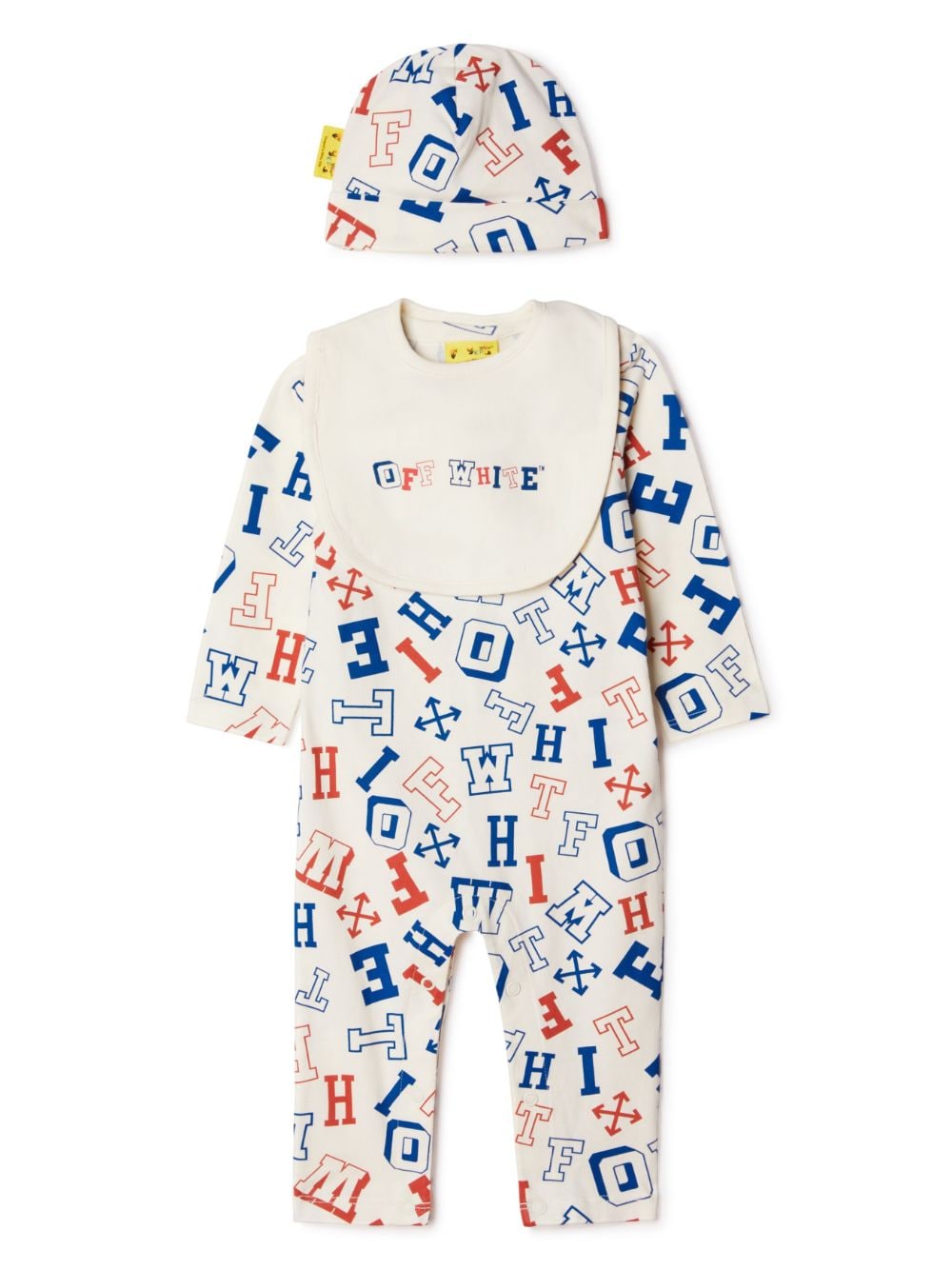 Off-white Babies' Graphic-print Romper Set In White