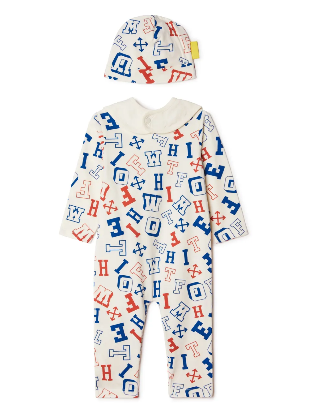 Off-White Kids Romper met print - Wit