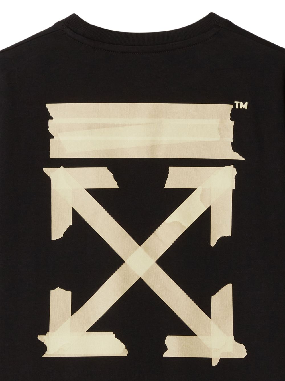 Shop Off-white Paper Tape Arrow Print T-shirt In Black