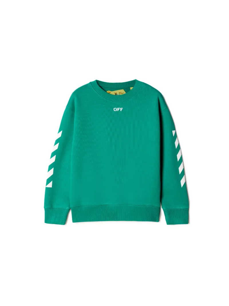 Off Logo Sweatshirt mit Rundhalsausschnitt