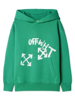 Off-White c/o AC Milan Kid's Logo Hoodie in grey | Off-White™ Official IL