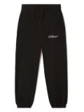 Off-White Kids Bookish logo-print track pants - Black