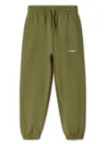 Off-White Kids Bookish cotton track pants - Green