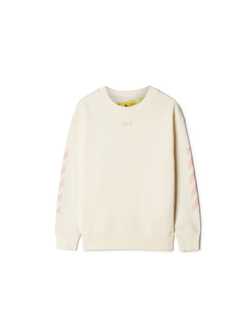 Sweatshirt mit Off-Aufdruck und Rundhalsausschnitt