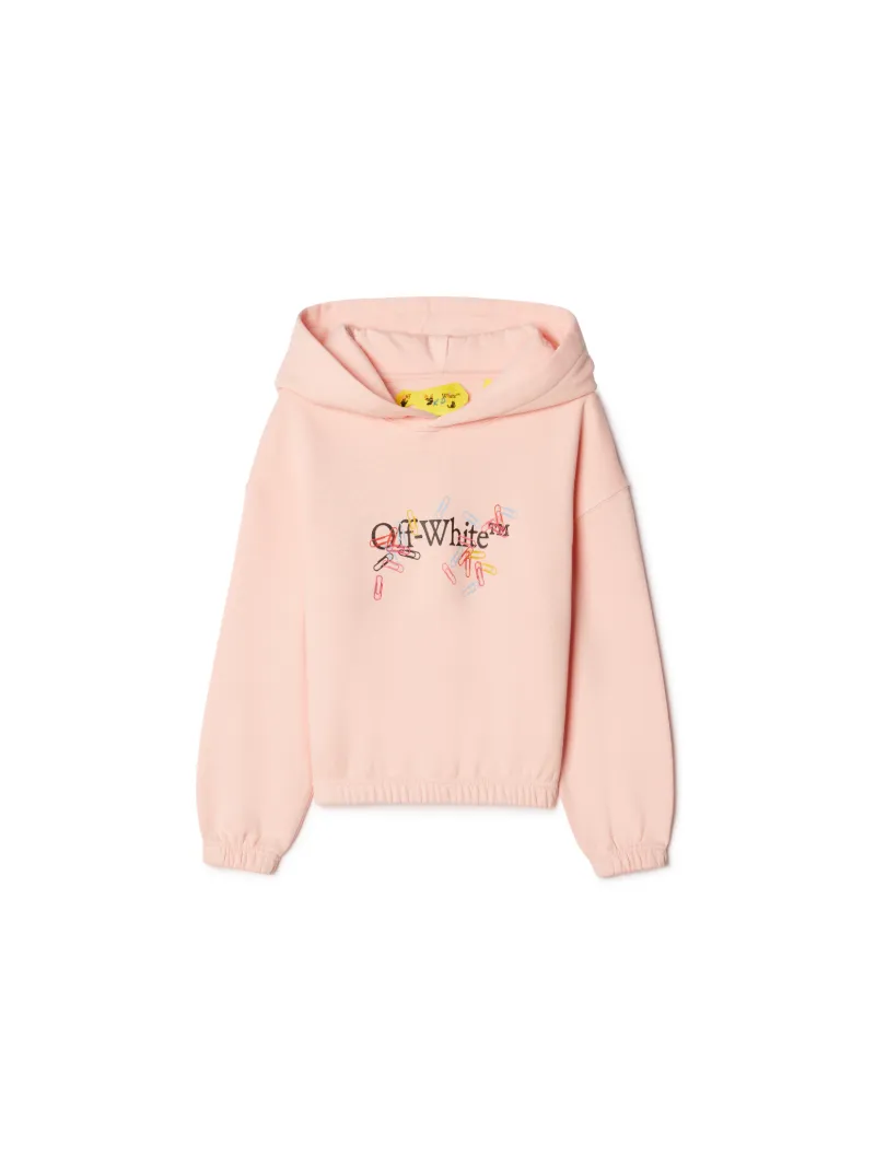 Hoodie mit Büroklammern und Pfeil