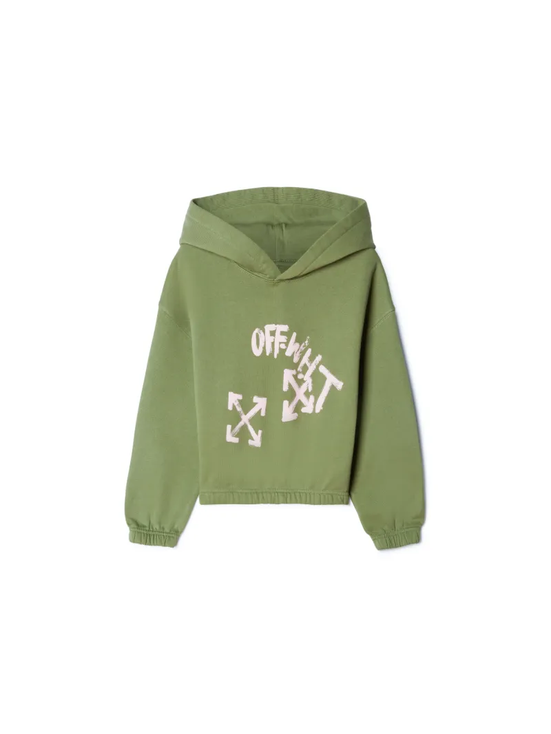 Hoodie mit Schriftzug und elastischem Bund