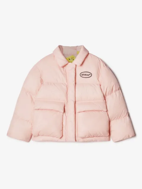 Off-White Kids chamarra capitonada con motivo Arrows