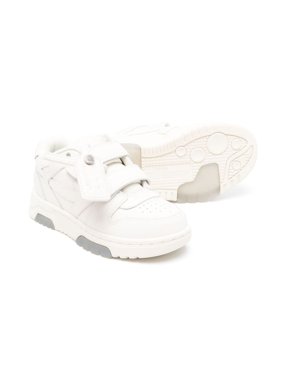 Off-White Kids Out Of Office sneakers met klittenband - Wit