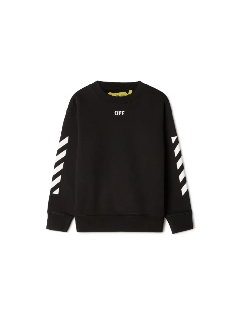 Off Logo Sweatshirt mit Rundhalsausschnitt
