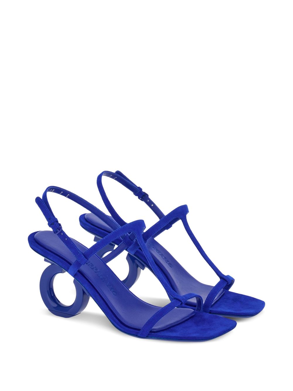 Ferragamo Aglalia sandalen met Gancini hak - Blauw