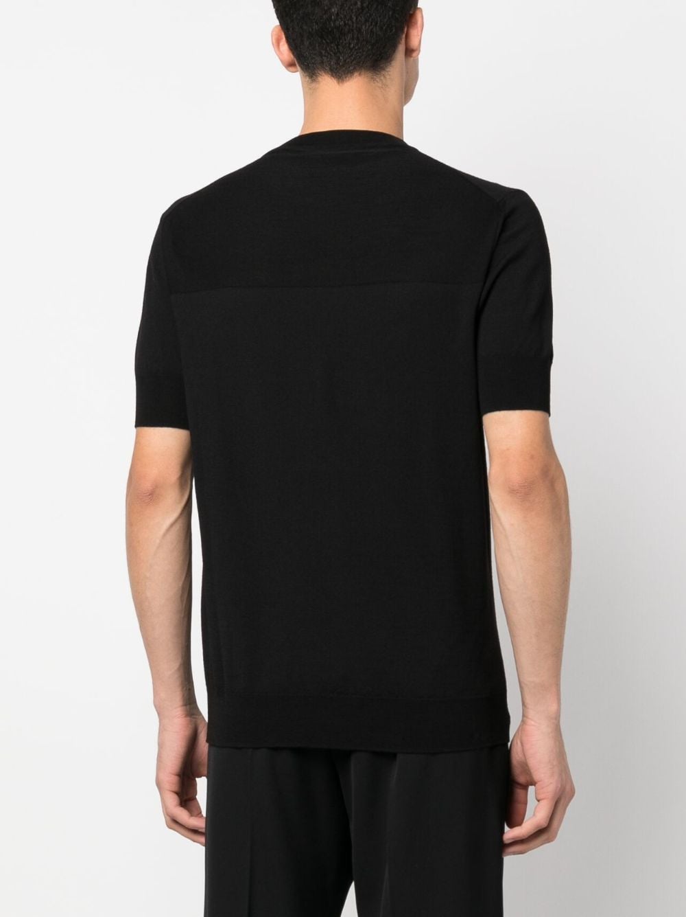 Shop Jil Sander Short-sleeve Wool T-shirt In Schwarz