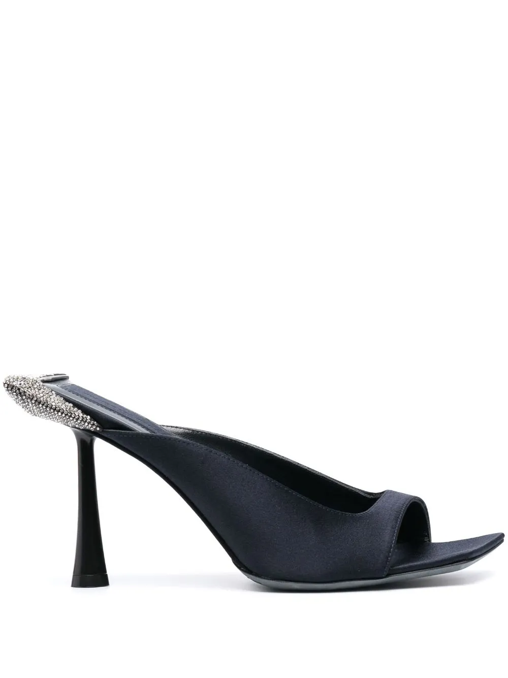 Benedetta Bruzziches Blue Cossyra 95 Crystal Embellishment Mules In Blue