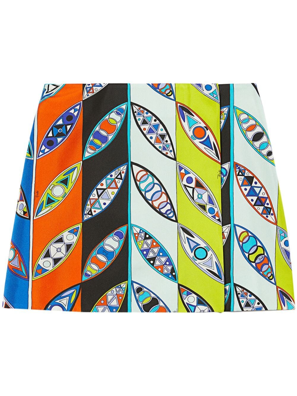 Image 1 of PUCCI Girandole-print silk wrap skirt