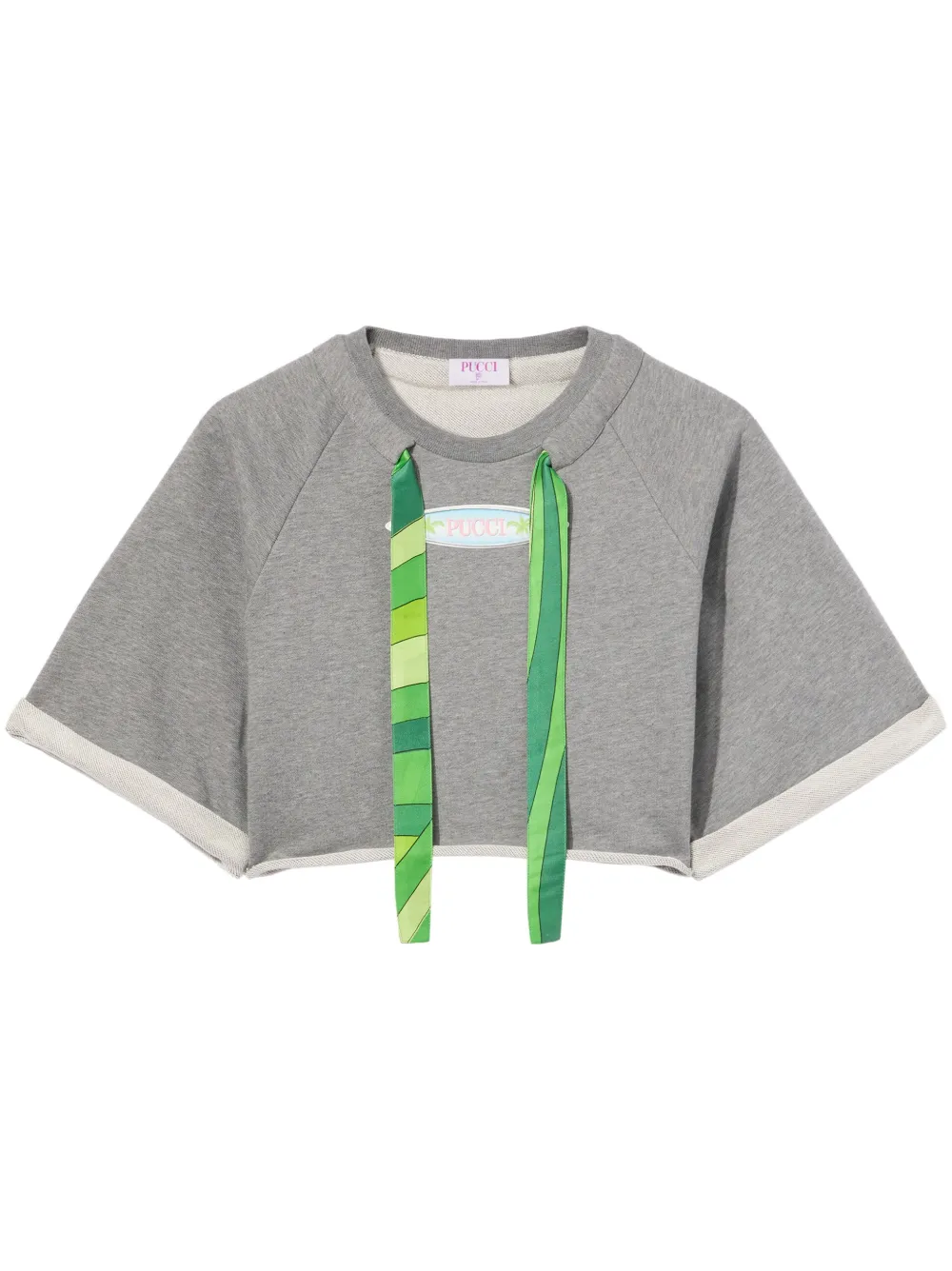 PUCCI Top crop - Grigio
