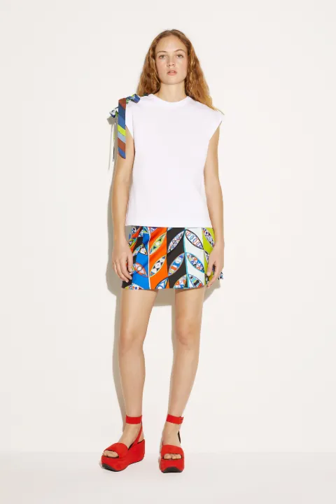 Iride-Print Cotton Top