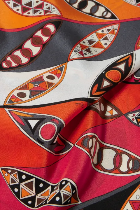 Girandole-Print Silk Maxi Dress