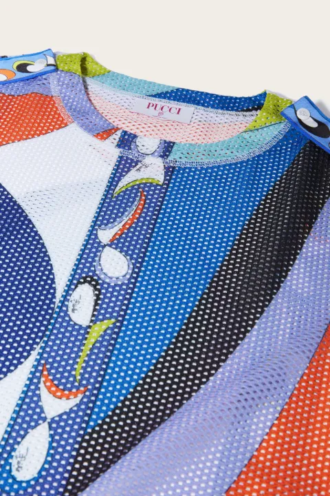 Pesci-Print Mesh T-Shirt 