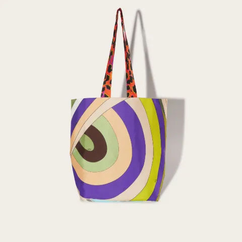 Gallery Reversible Silk Shopper Bag
