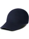 Maison Michel Tiger wool logo-plaque cap - Blue