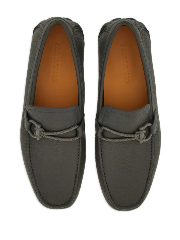 Ferragamo Gancini Moccasin Driver Shoes - Farfetch