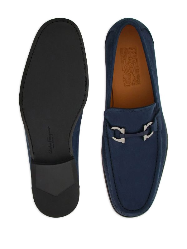 Ferragamo men's suede on sale loafers