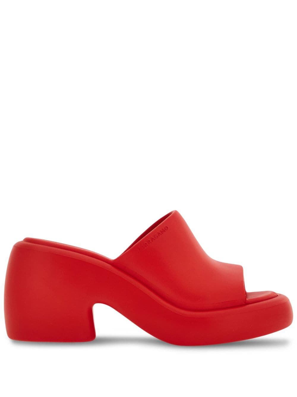 Ferragamo 55mm Open-toe Sandals In Red