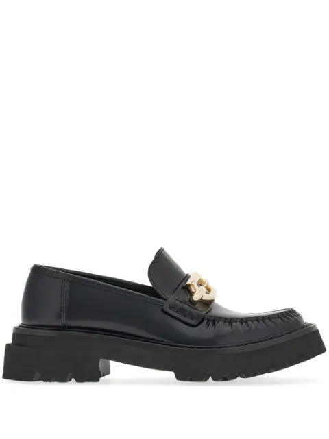 Ferragamo Gancini-buckle leather loafers