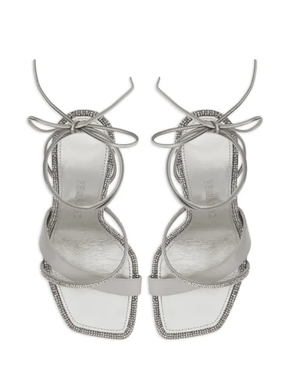 Ferragamo silver cheap sandals