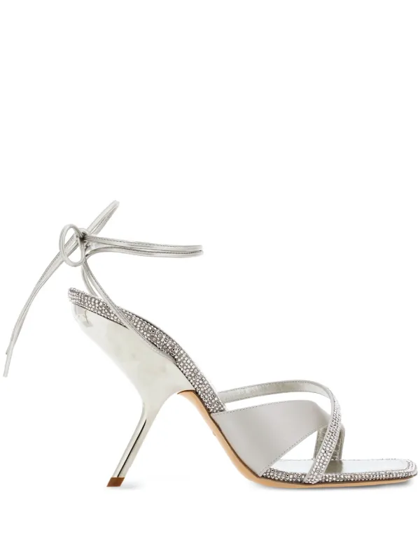 Ferragamo silver sandals outlet