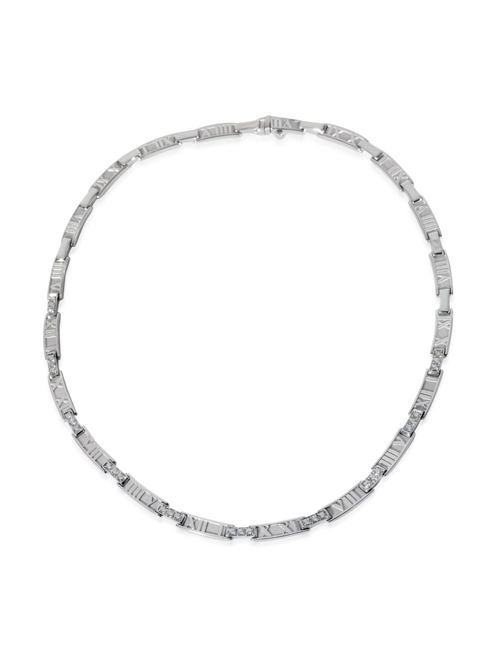 Image 1 of Tiffany & Co. Pre-Owned 18kt white gold Atlas diamond necklace