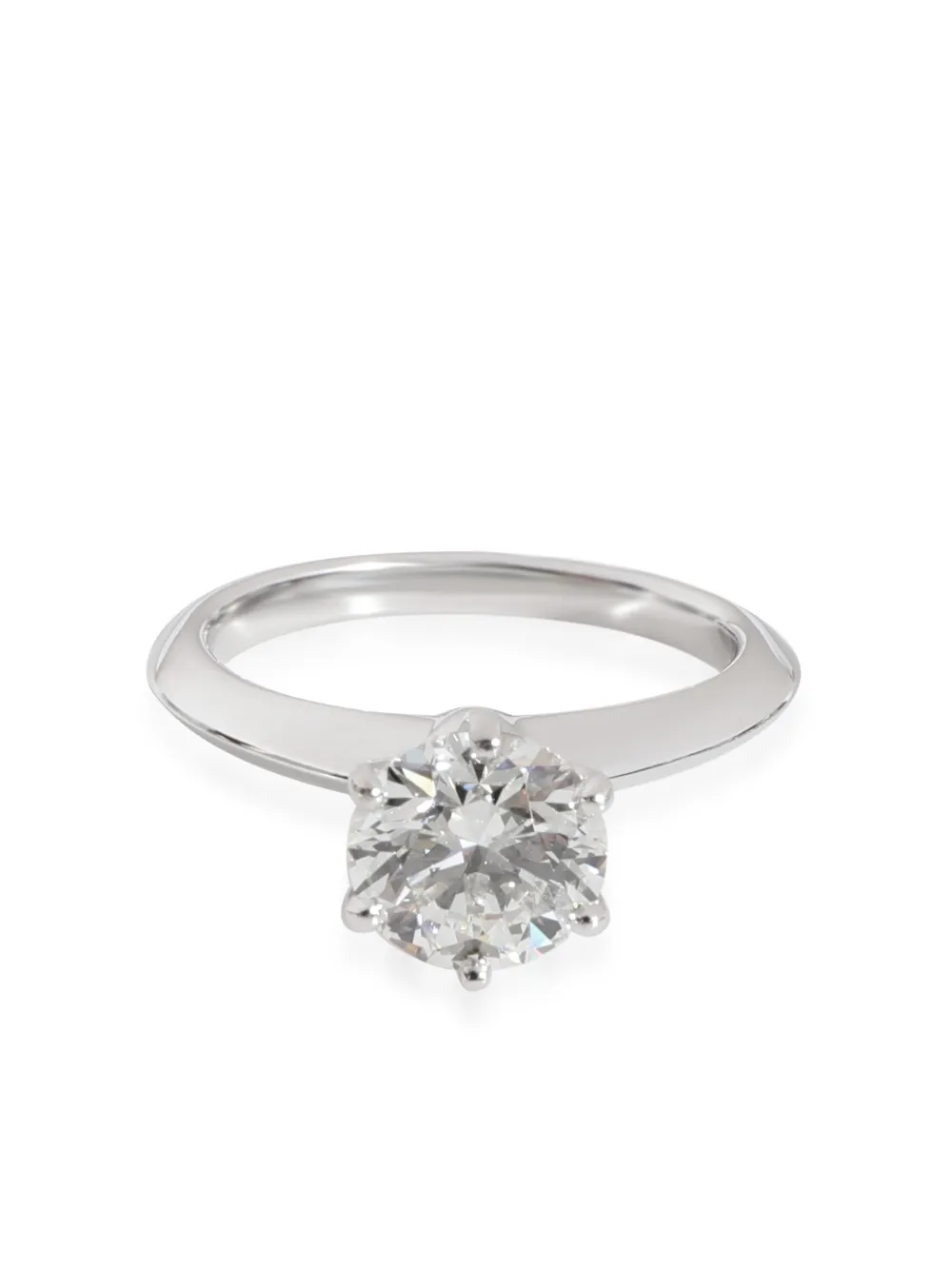 Tiffany & Co. Pre-Owned خاتم خطوبة سوليتير بلاتين مرصع بألماس | فضي | Image 1