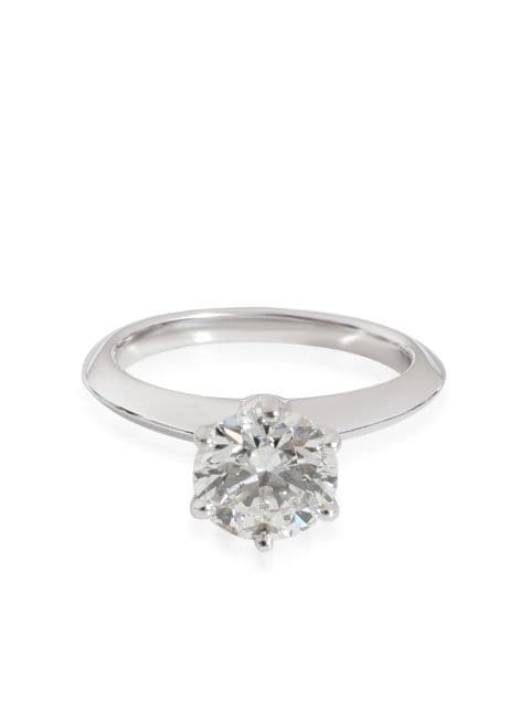 Tiffany & Co. Pre-Owned platinum solitaire diamond engagement ring