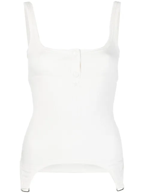 Courrèges sleeveless ribbed top 