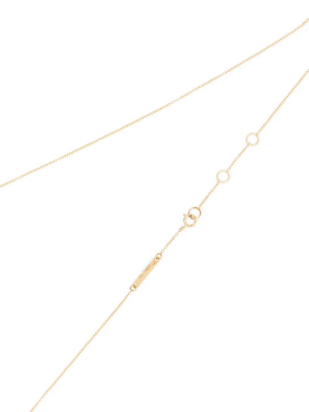 Delfina Delettrez Single Loop ダイヤモンド ネックレス 18Kイエロー