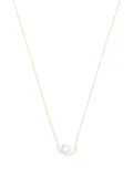 Delfina Delettrez 18kt yellow gold and diamond Single Loop necklace