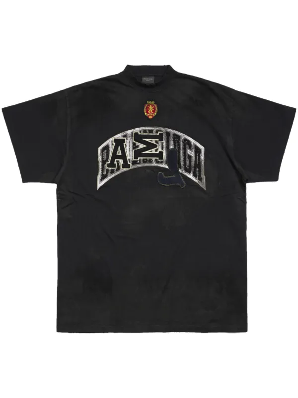 Skater logo-appliqué cotton T-shirt