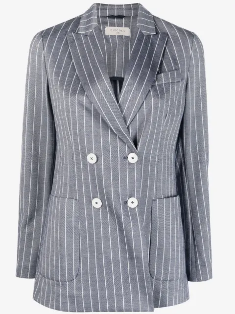 Circolo 1901 Blazer risca de giz com abotoamento