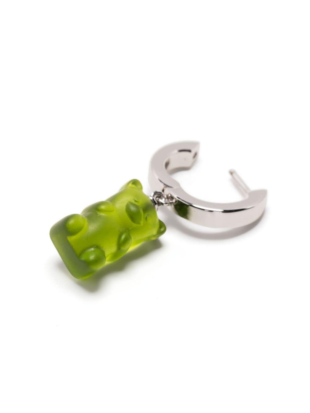 Shop Darkai Gummy-bear Pendant Earring In Silver